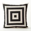 England Geometric Black Cushion Geometry Stripe Pillow Covers Decorative Home Decor Pillowcase