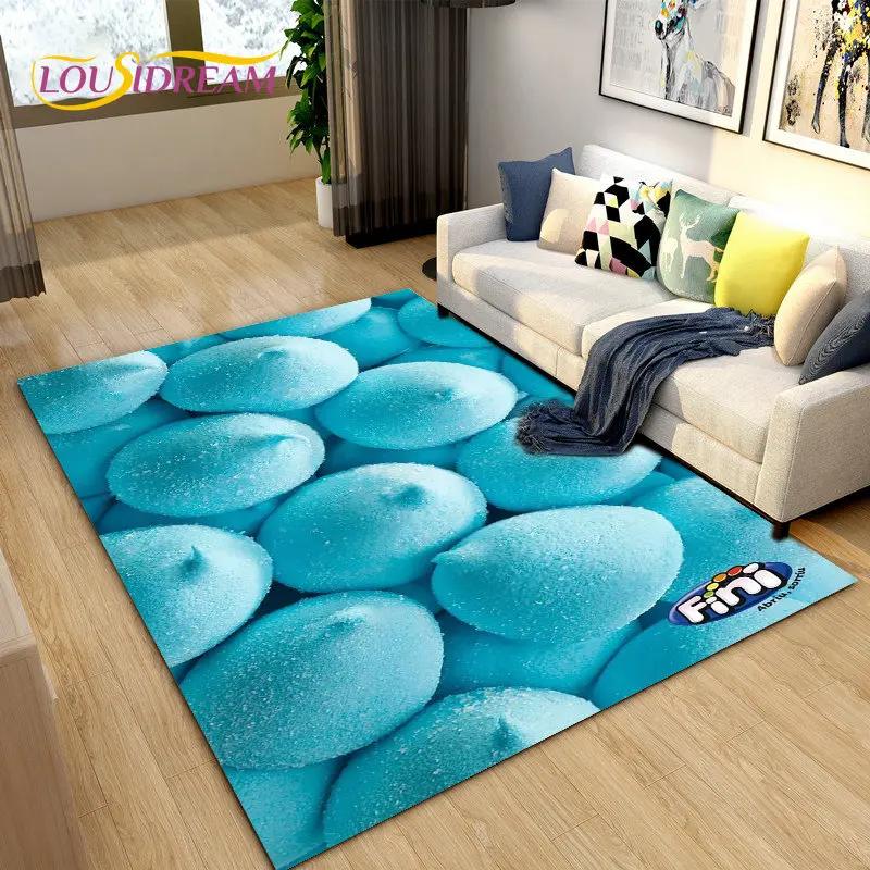 Fruits Vegetables Kitchen Mat Area Rug Carpet for Living Room Bedroom Playroom Sofa decor home Non-slip rug Floor Mat Soft