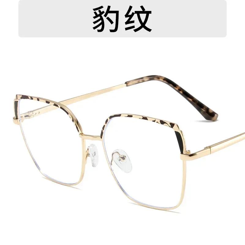 

Новые модные очки с квадратной оправой для женщин, металлические, с защитой от синего света, компьютерные очки, линзы для близорукости, оптическая оправа для очков