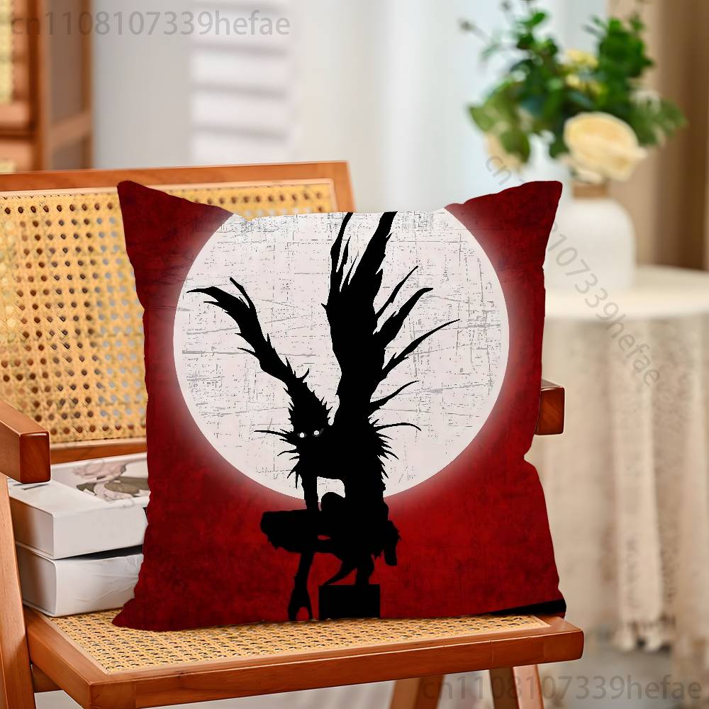 DDeath NNote Misa L Yaga Print Polyester Pillow Case for Valentine gift Home Sofa Cushion Cover Decoration Custom