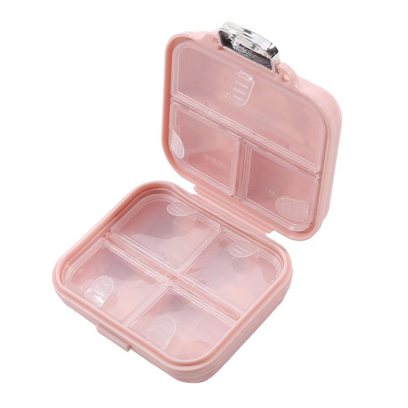 Mini Dispensing Environmental Protection Moisture-Proof Travel Independent Pill Portable Multi-cell Pill Box Packing Storage