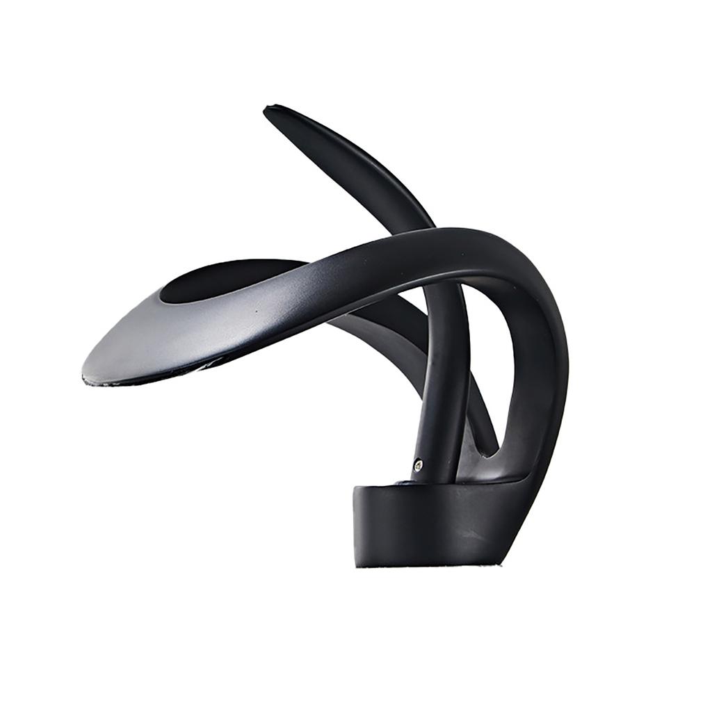 Deck Mounted Bathroom Sink Faucet Brass Black Bathroom Sink Faucet Waterfall Hot and Cold Water Mixer Faucet