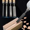 4Pcs Wood Carving Chisels Set Professional for Woodworking - 6/12/18/24mm Comfortable Beech Handle Wood Chisel with Wood Handles