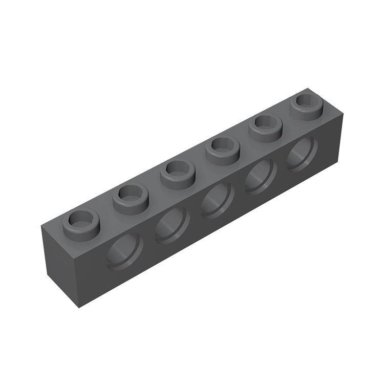 100pcs Technology 3894 Brick 1x6 with Hole Thick Bricks Model Building Blocks Compatible Accessories Parts Mechanical Science