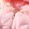 Girls' Winter Cotton-Padded Coat - Thickened Long Sleeve Fuzz Sweater