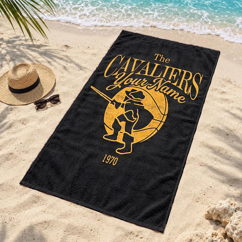 Cleveland Cavaliers Custom Name Beach towels also serve as bath towels summer essential a musthave for the outdoors the beach and the pool