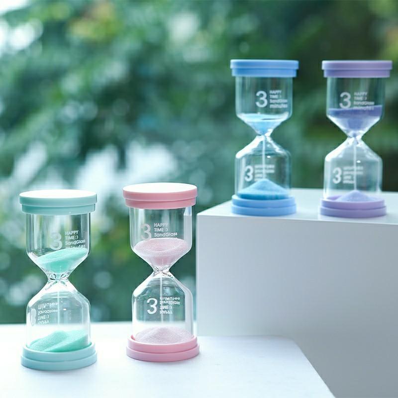 1PC 5//15/30 Minutes Colorful Hourglass Sandglass Children Kid Gift Toy Sand Timer Hour Glass Home Decoration Sand Clock
