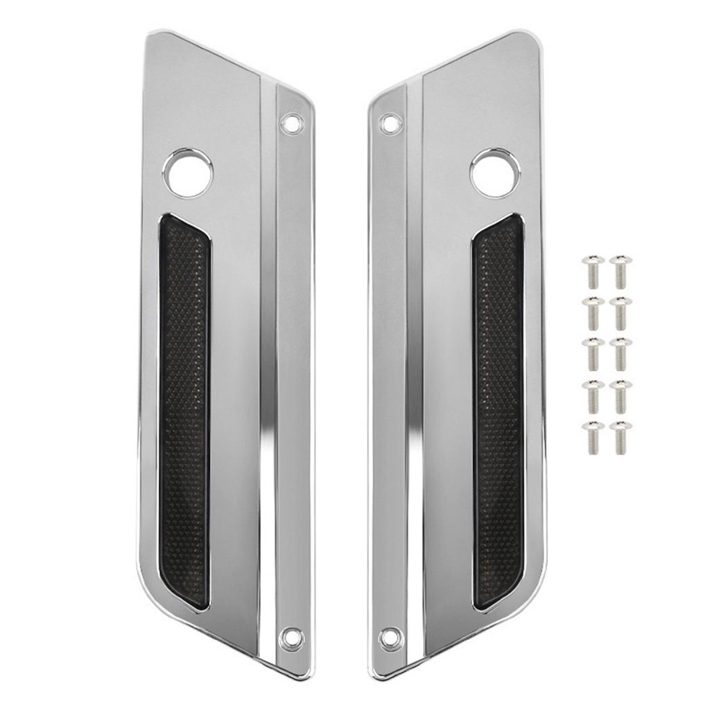 Motorcycle Reflector Decoration Saddlebag Latches Cover Locks For Road Street 2014-up