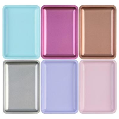 Bandeja Organizadora de Acero Inoxidable Esencial para Técnico de Uñas Estilosa y Resistente Bandeja Dental Plato para Uñas Postizas Herramientas