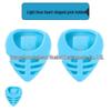Heart-Shaped Guitar Plectrum Box with Adhesive Triangle Clip and Effects Pedal Accessories
