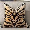Luxury Tiger Pattern Cushion Cover Design High-end Leopard Flocked Velvet Pillow Cover Decorative Pillowcase for Livingroom