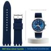 5 Colors For Swatch Rubber Watch Strap 19mm 20mm 21mm YCS YAS YGS YVS454 451 YVS420 435 Soft Sports Silicone Watchband Men Women