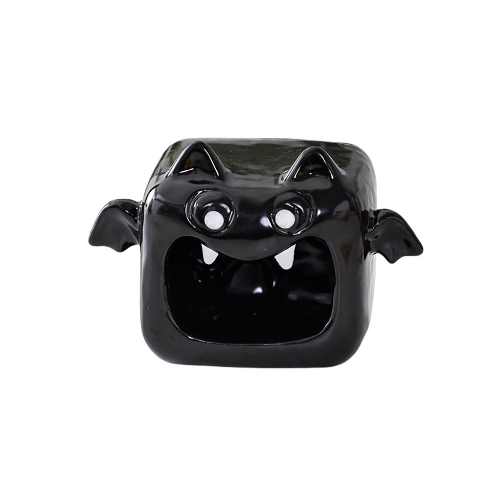 Halloween Candlestick Candle Ceramic Decoration Atmosphere Candy Storage Desktop Ornaments Creative