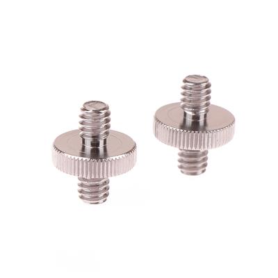 5Pcs 1/4" Male To 1/4" Male Threaded Metal Adapter 1/4 Inch Double Male Screw Adapter For Tripod Stand Camera Accessories