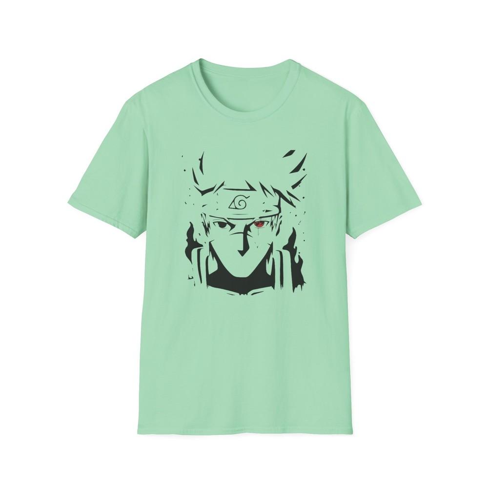 Unisex Jl Anime TShirt Softstyle Back Front Printed Hatake Kakashi S