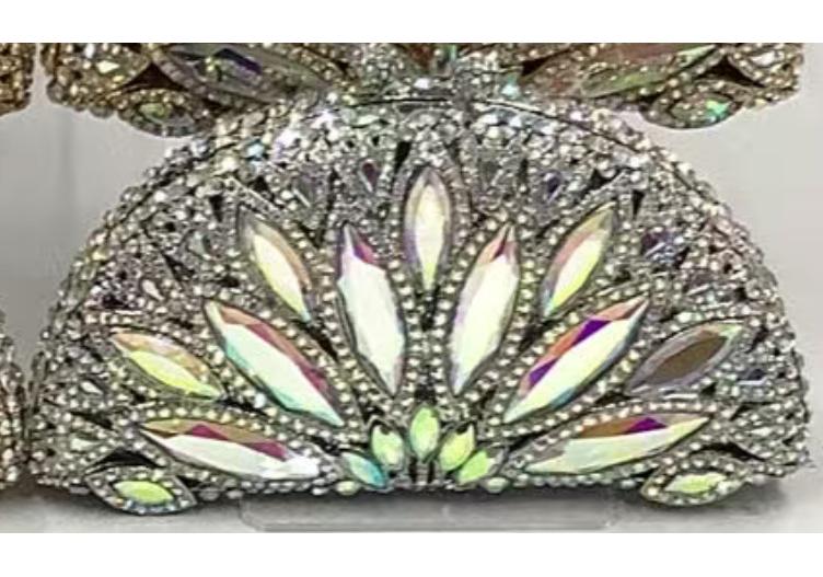 WHTUOHENG Pink Diamond Evening Clutch Rhinestone Crystal Clutch Bag for Women Elegant Female Party Wedding Purse Handbag
