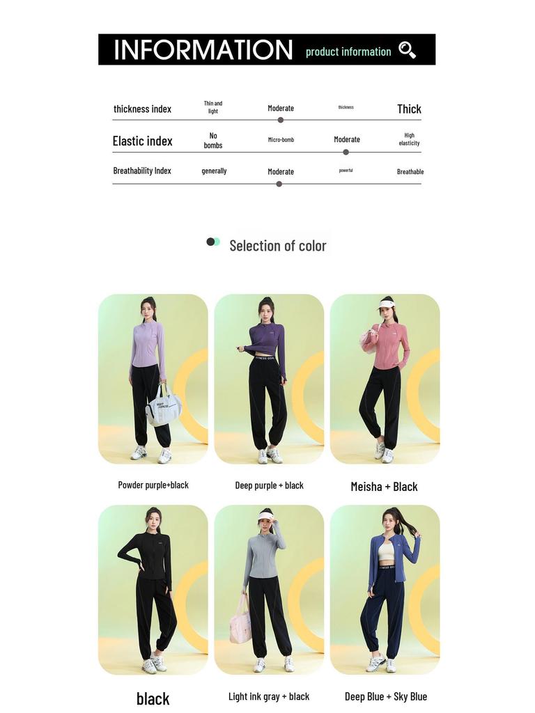 Women's Quick-Dry Long Sleeve Yoga Set - Spring 2025 Fitness Apparel