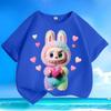 Children's Fashionable Pure Cotton Top, Cute Loose T-shirts for Boys and Girls  Summer