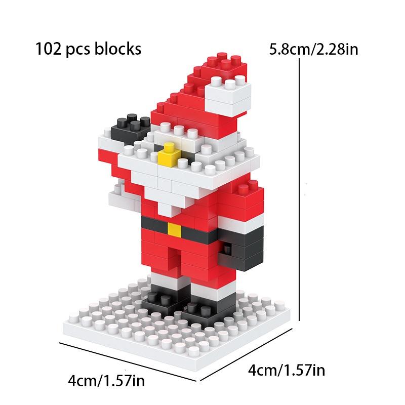Interactive Christmas Tree Toy Compatible With Lego Plastic Material Non-electric Diy Customizable
