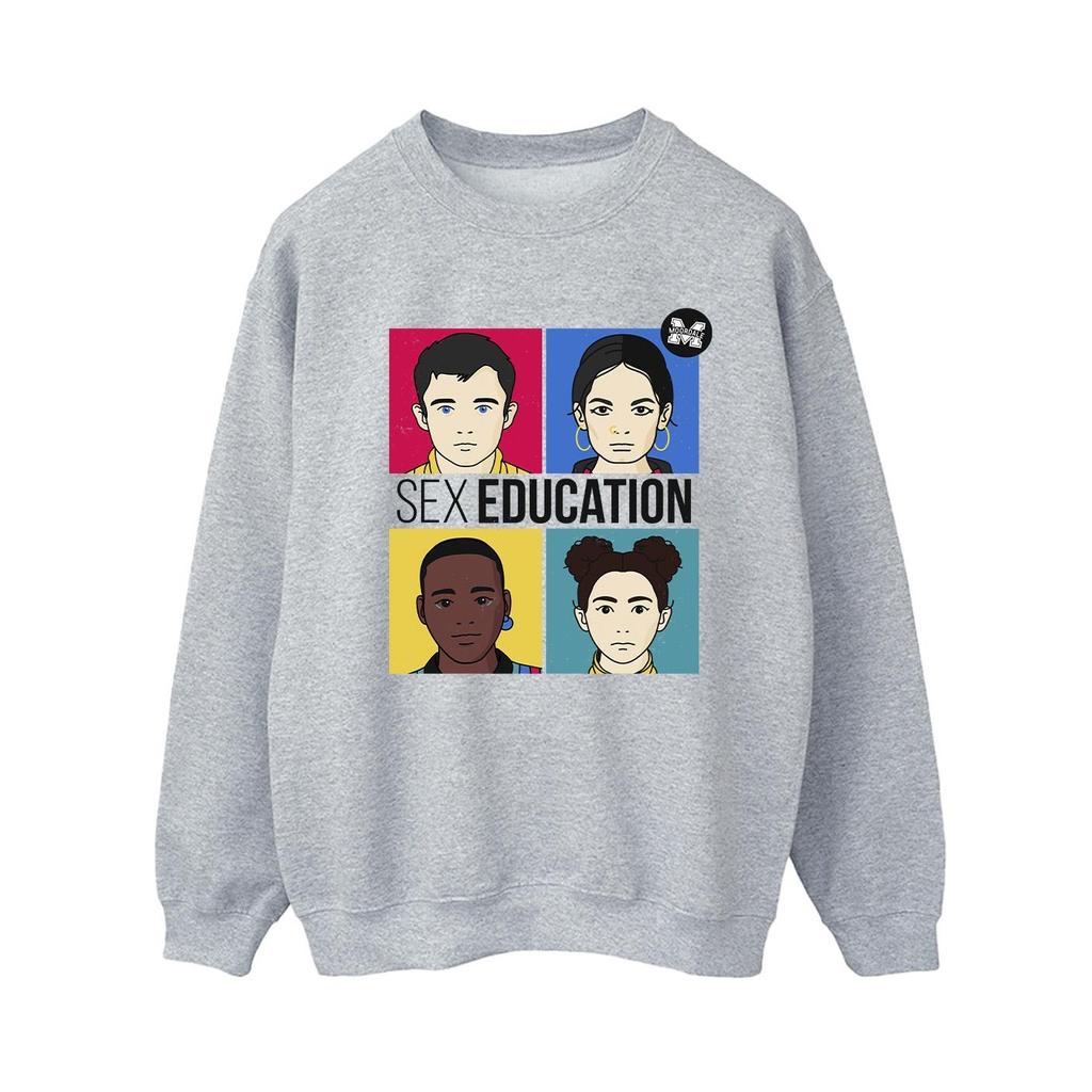 Netflix Womens/Ladies Sex Education Teen Illustrated Sweatshirt