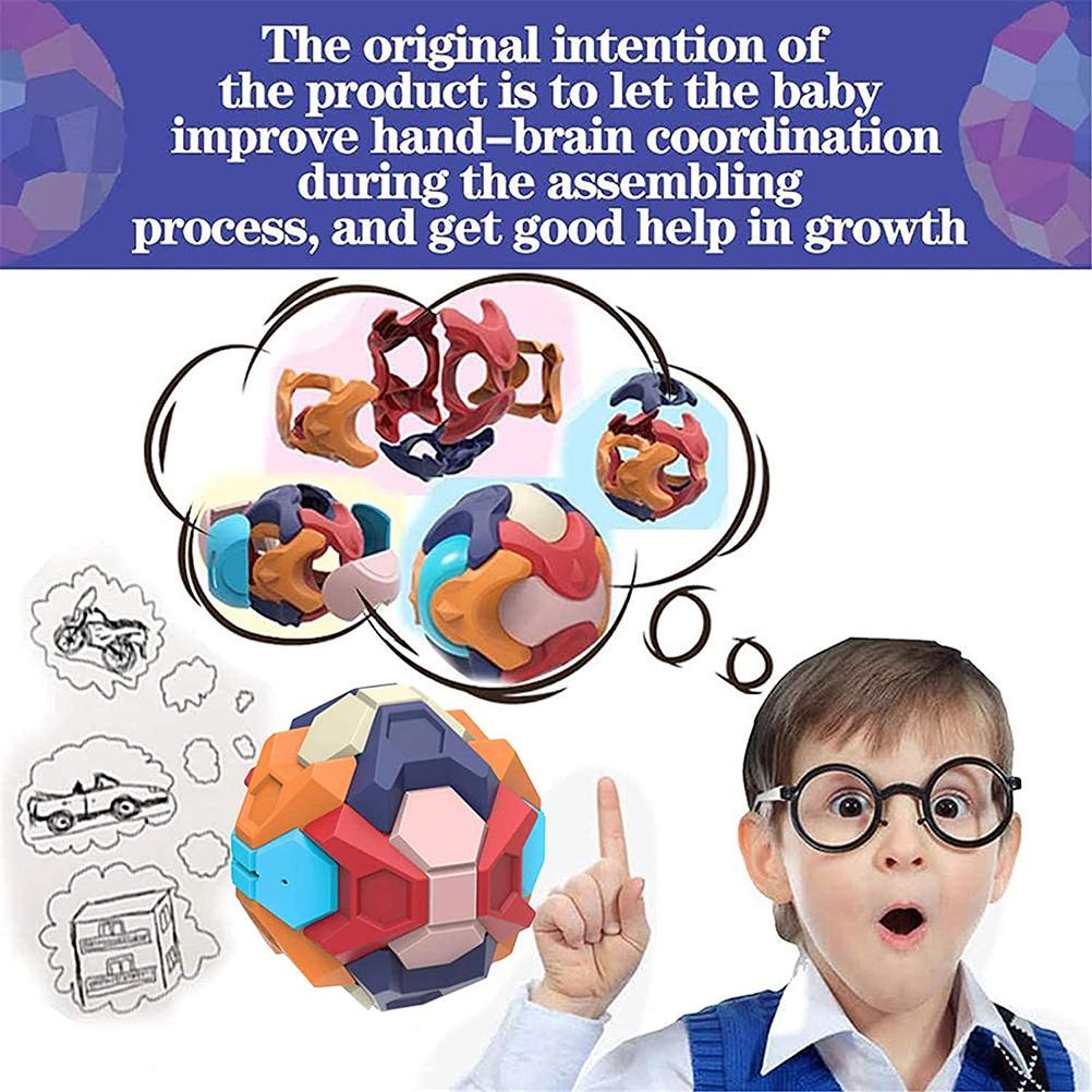 Puzzle Ball Games Money Bank 3D Assembly Building Blocks Educational Toys for Kids