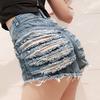 SCIONE Damen Jeansshorts Hot Pants Jeans Nachtclub Damen Sexy High Waist Ripped Pants