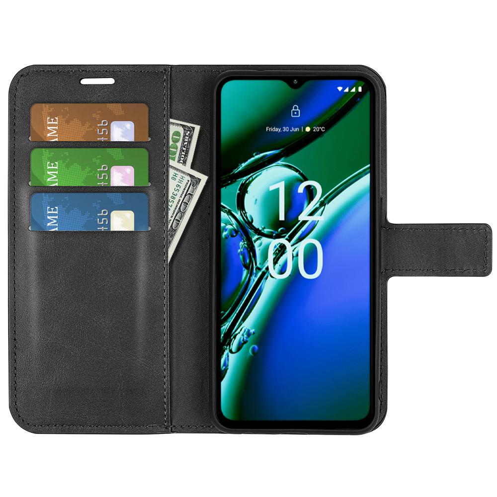 

Protective Case for Nokia G42,Calf Texture PU Leather Wallet Stand Phone Cover Blue