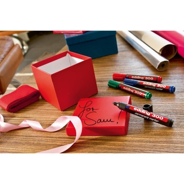 Marqueurs Permanent EDDING - Lot de 10 - Marron - Pointe Ronde 1,5-3 mm