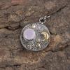 Rose Chalcedony Gemstone Jewelry, 925 Sterling Silver Pendant Jewelry, Handmade Glamorous Pendant Gift For Women