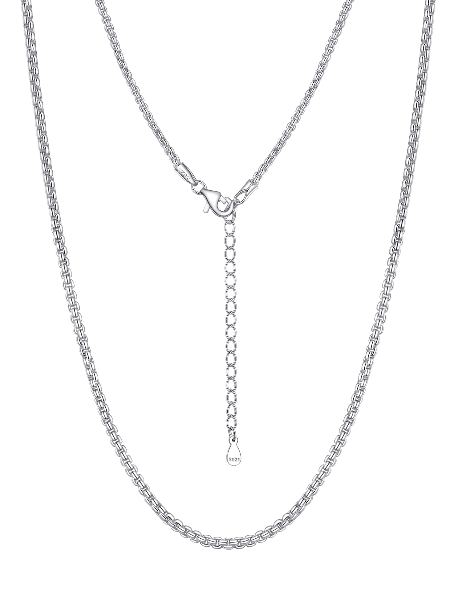 

Цепочка для ожерелья только для женщин и серебряно-золотая аллея для колец и венецианская регулируемая [PROSILVER] для мужчин, 925 проба, совместимая, нержавеющая, тонкая, для подвесок,