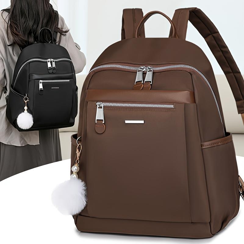 

1Pc Backpack Fashion Lightweight Oxford Cloth Travel Backpack College Student Computer Large Capacity Commuter Bag School Bag