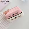 Funny 3D Devil Horns Down Jackets Phone Case for iPhone 17 Pro Max 16 15 14 13 12 Pro Max 16Plus 16E Cute Shockproof Soft Cover