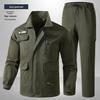 Unisex Spring/Autumn Elastic Camouflage Workwear Set - Cotton, Anti-Scald, Wear-Resistant, Ideal for Auto Repair
