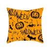 Halloween Throw Pillow Cover Linen Print Halloween Home Decor Cushion Cover Sofa Cushion Back Cushion