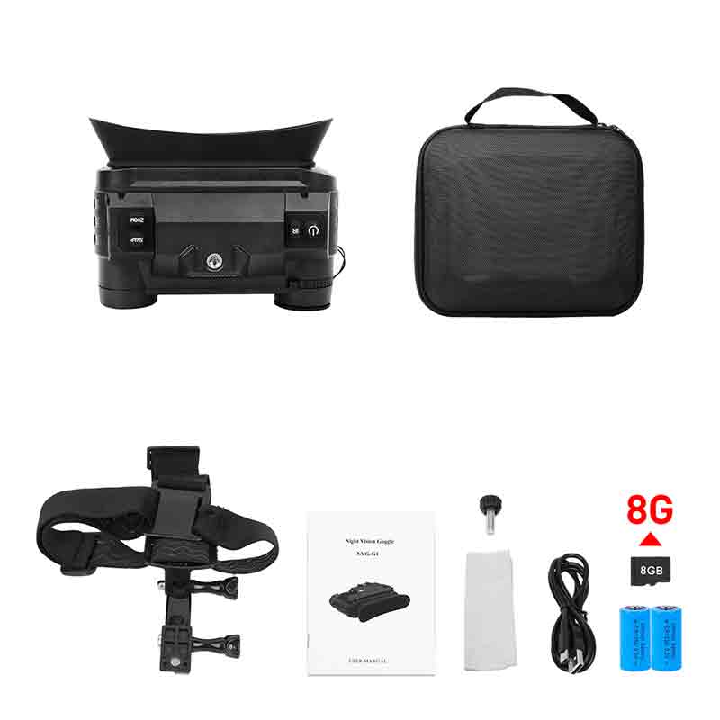 G1 Helmet Night Vision Goggles NV Binocular 1920x1080P 940nm IR Head Mount Eyepiece Infrared Airsoft Night Vision Goggles Device