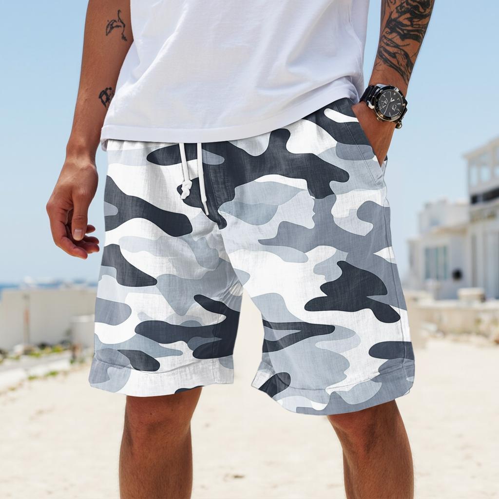 Men's Summer Large Casual Loose Sports Pants Beach Shorts