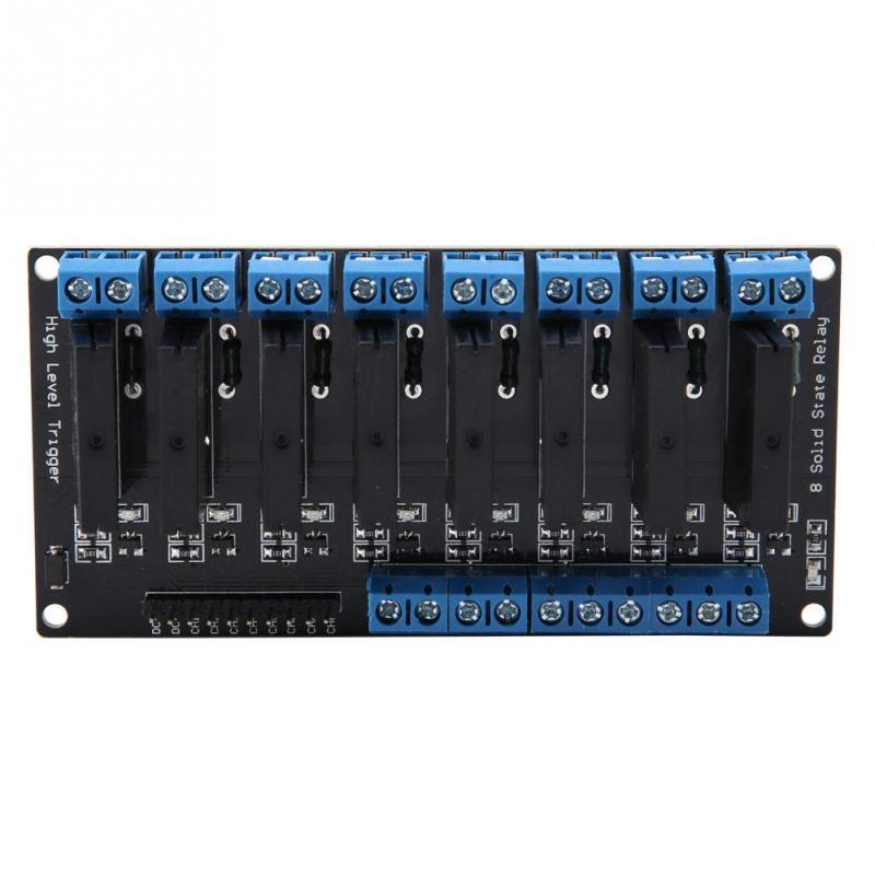 5V 8 Channel Solid State Relay Module with Fuse High Level Trigger 2A for Industrial Electronic Components Solid State Relay Module 5V 8 Channel Solid State Relay Module with Fuse High Level Trigger 2A for Industrial Electronic Components Solid State Relay Module