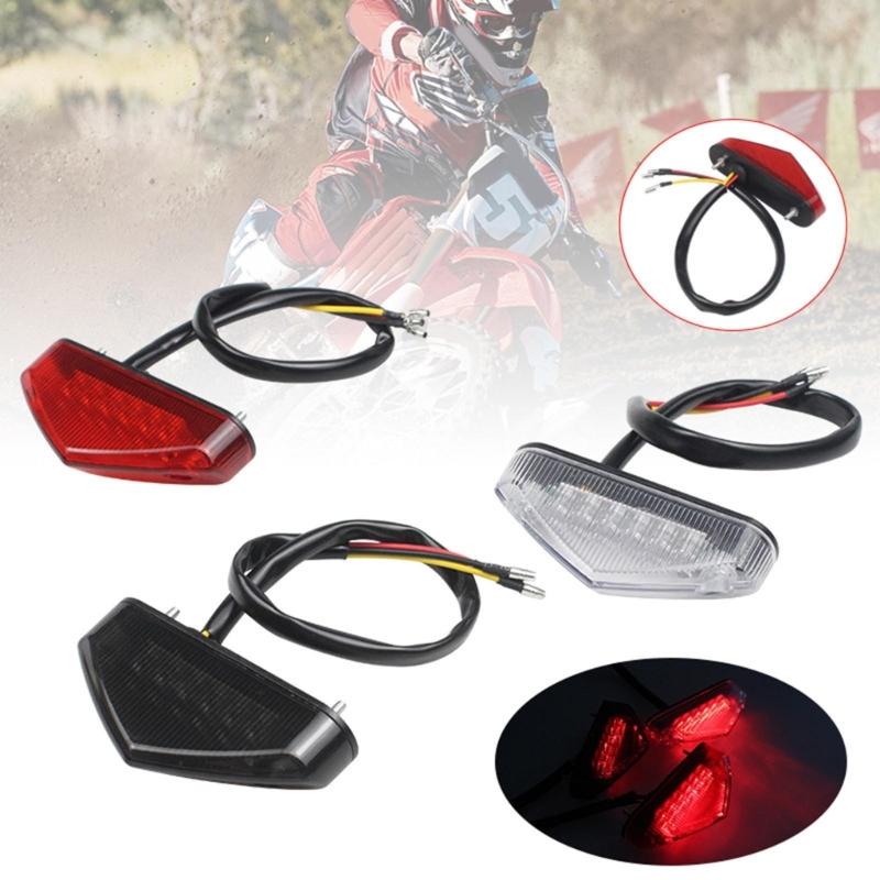 Weatherproof Motorcycle LED Braking Lamp Rear Light Quick Release Installation High Luminosity Design for Various Bikes