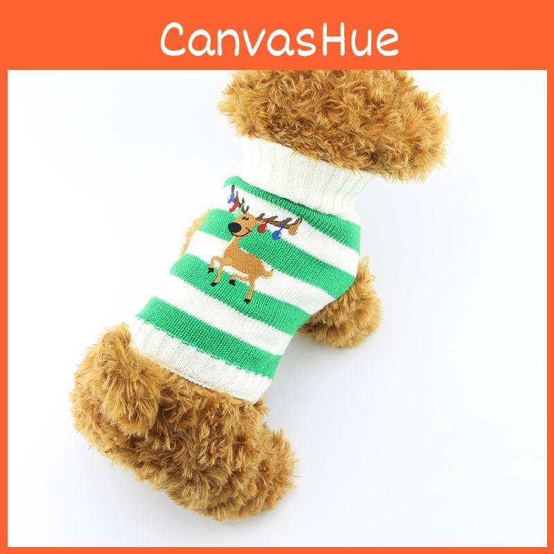 Festlicher Hunde-Pullover mit warmer Wolle für Teacup- und kleine Rassen Saisonale Kleidung