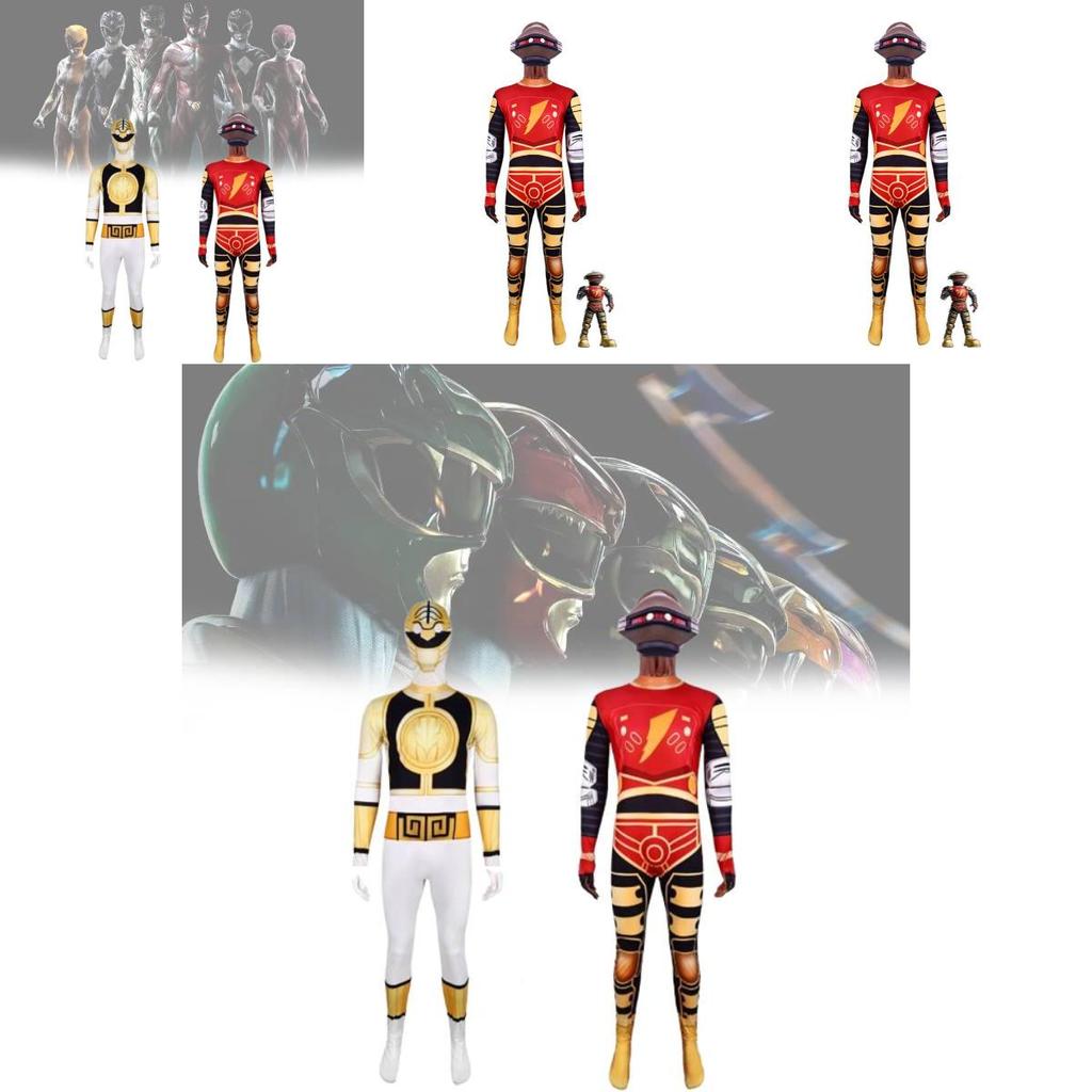 Mighty Morphin Power Rangers Dinosaur Cosplay Suit For Kids Halloween Costume Party
