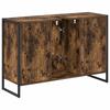 Bathroom Cabinet Smoke Oak 90 X 30 X 60 Cm Particleboard