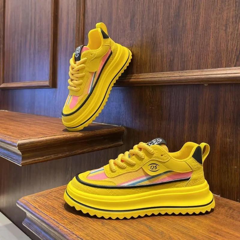 Fashion Summer Youth Casual Sneakers Men Fashion Versatile Breathable Man Platform Vulcanized Shoes Leisure Non Slip Running Shoes 2025