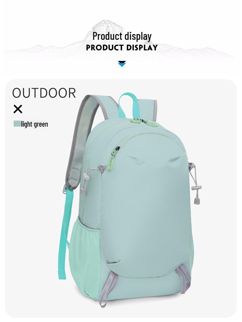 

2025 Durable Outdoor Hiking and Trekking Backpack - Nylon, Large Capacity, Wear-Resistant, Perfect for Travel & Cycling 20-35L светло-зеленый