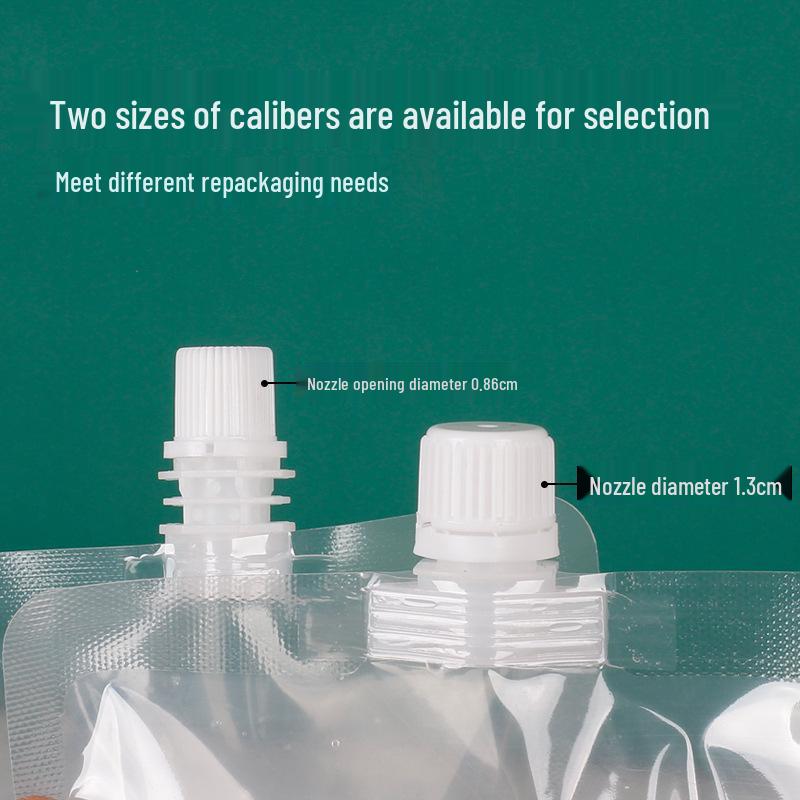 Disposable Transparent Spout Pouch for Soy Milk, Tea, and Juice