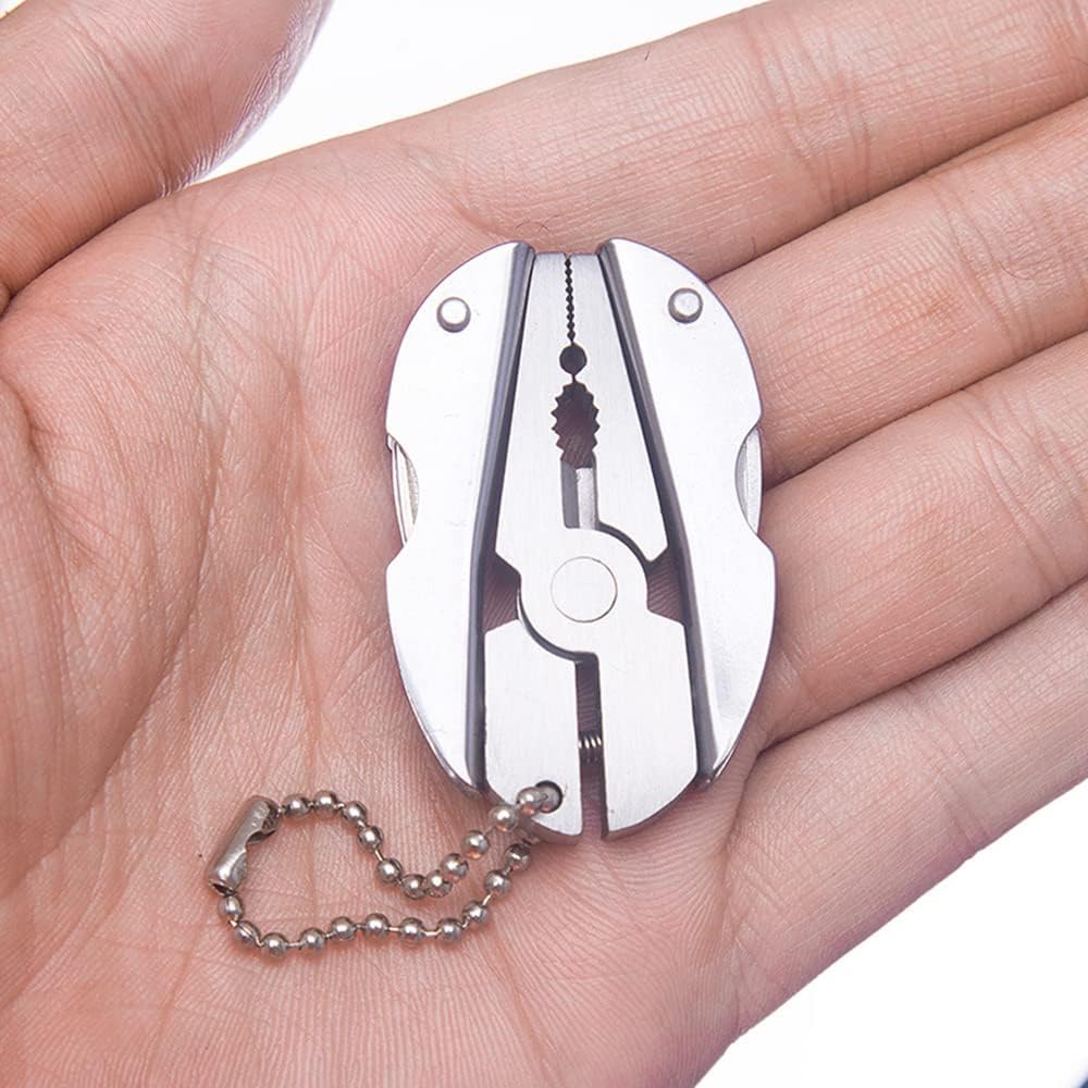 Pinze Tartaruga Mini da Esterno Pinze Pieghevoli Multifunzione, Strumenti Multifunzione da Taglio e Bloccaggio, Strumenti Hardware di Emergenza Portatili e Portatili