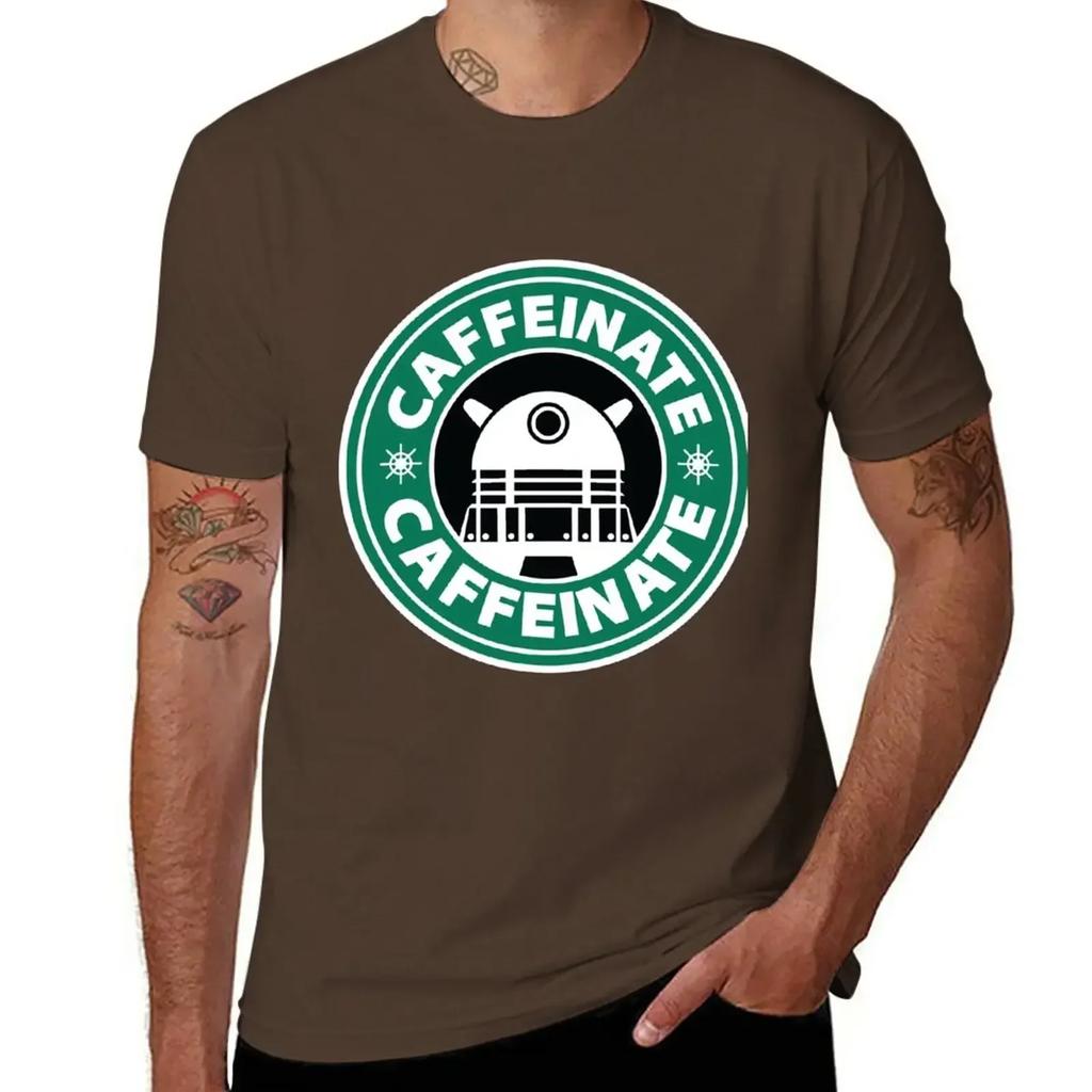 CAFFEINATE!!! T-Shirt customs design your own summer tops mens t shirts pack