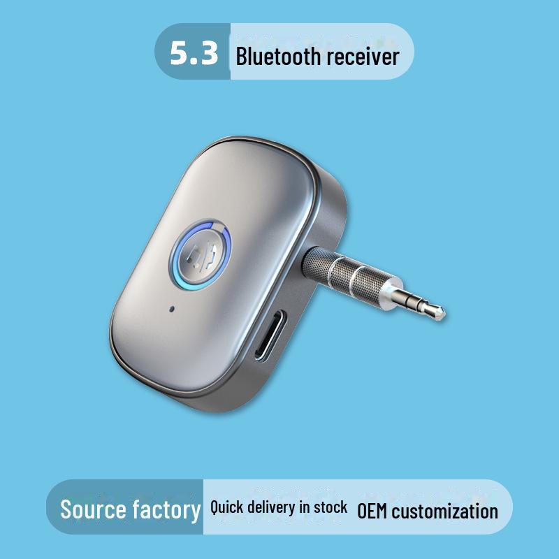 

Автомобильный аудиоресивер Bluetooth 5.3 : Усилитель и адаптер для динамика AUX 3,5 мм Hands-Free W1, Type-c 3.5mm audio port