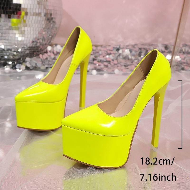 Night club high heels women. Cm thin heel water table sexy super high heel single shoes shallow mouth pointed head catwalk single shoes women