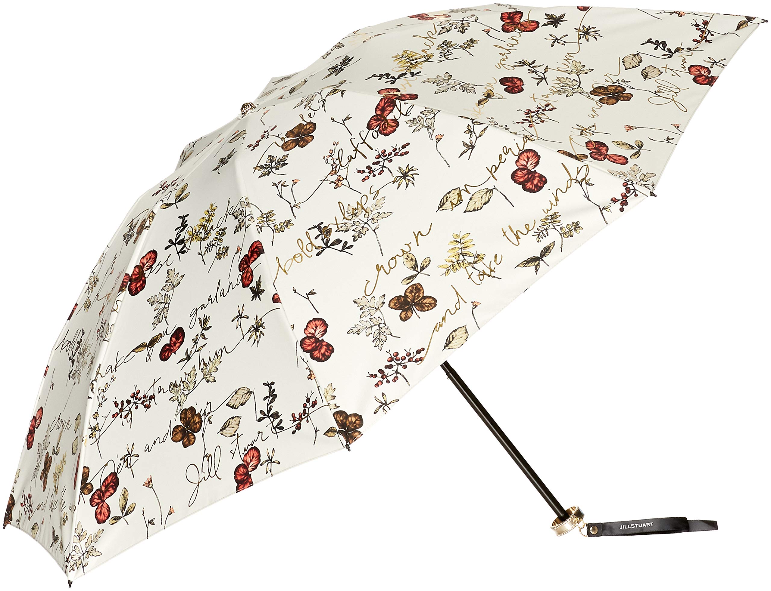 

JILL STUART AURORA Botanical Print Carbon Fiber Lightweight UV Protection Folding Made in Carbon 50cm JI-27015-15 (Foil Lettering) Umbrella, Women s, оранжевый