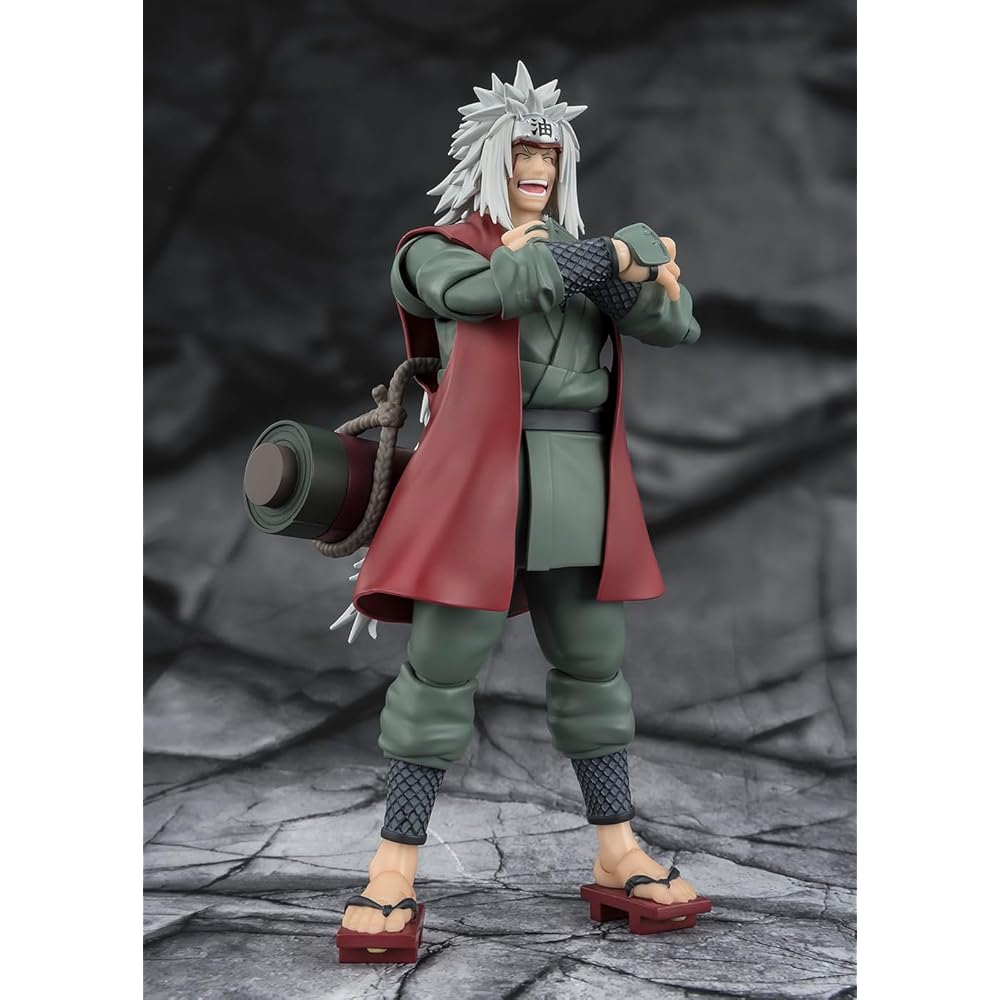 TAMASHII NATIONS Naruto S.H.Figuarts Jiraiya Sage Mode Action Figure with Accessories